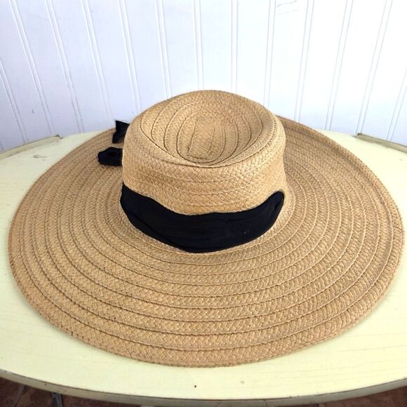 Women's BOHO Floppy Hat Stylish Black and Tan Women's Sun Hat Bundle - Picture 12 of 16